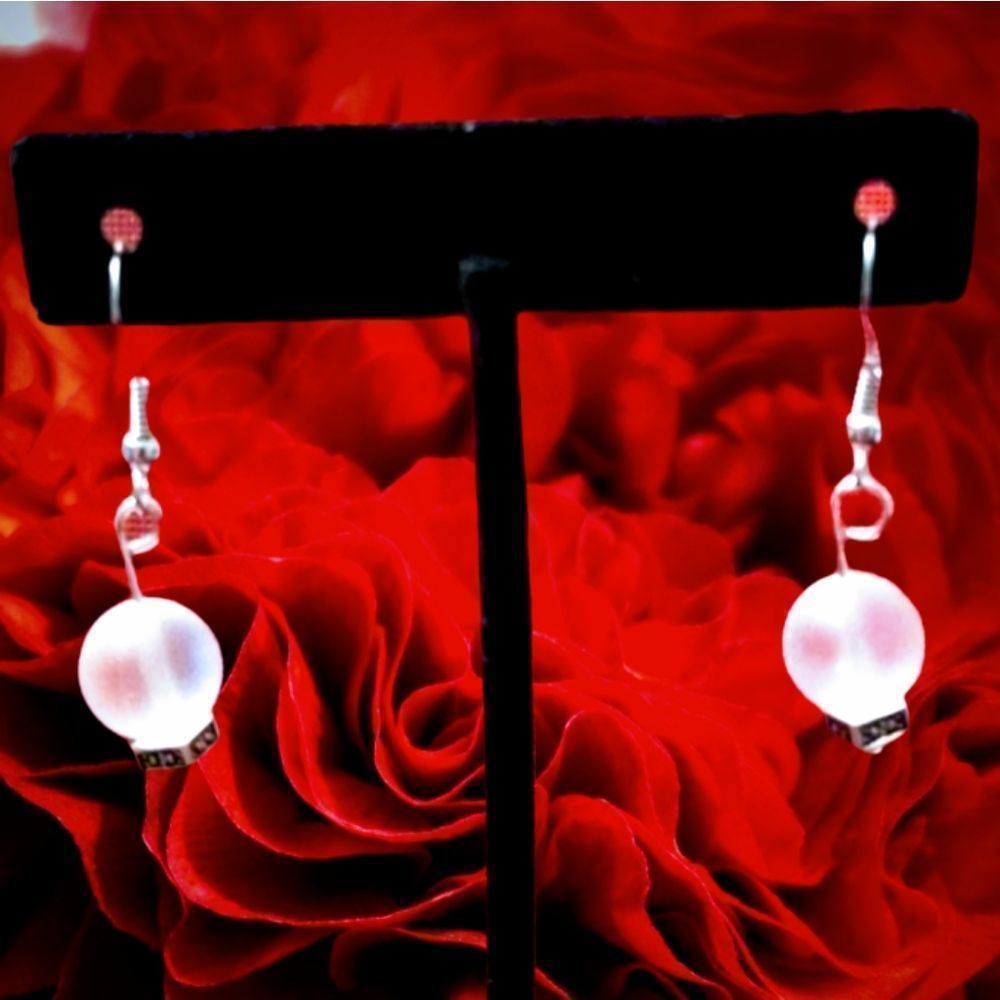 Rin's Unique Boutique - Handmade - Crystal Ball - Earrings